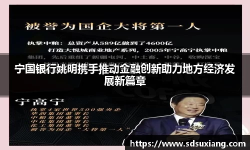 宁国银行姚明携手推动金融创新助力地方经济发展新篇章